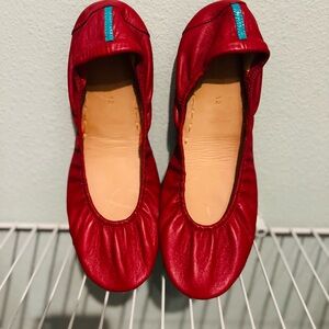 Tieks Red Patent Leather Flats